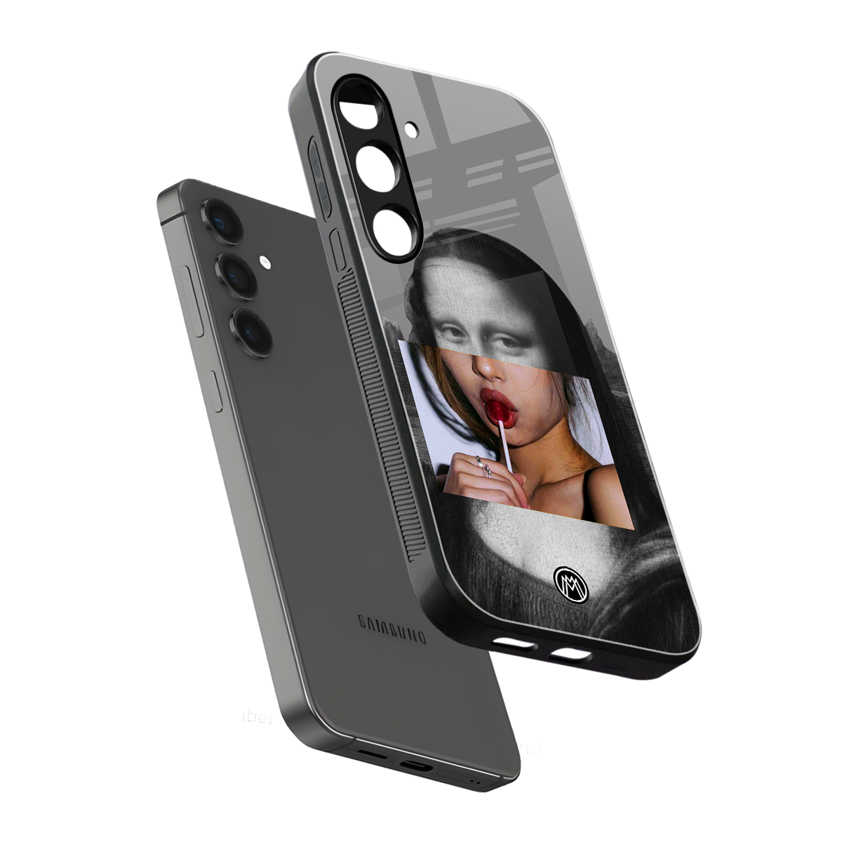la mona lisa back phone cover | glass case for samsung galaxy s24 plus