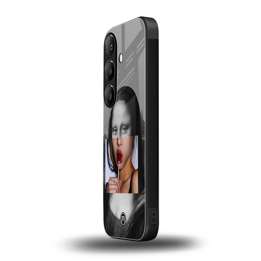 la mona lisa back phone cover | glass case for samsung galaxy s23 fe