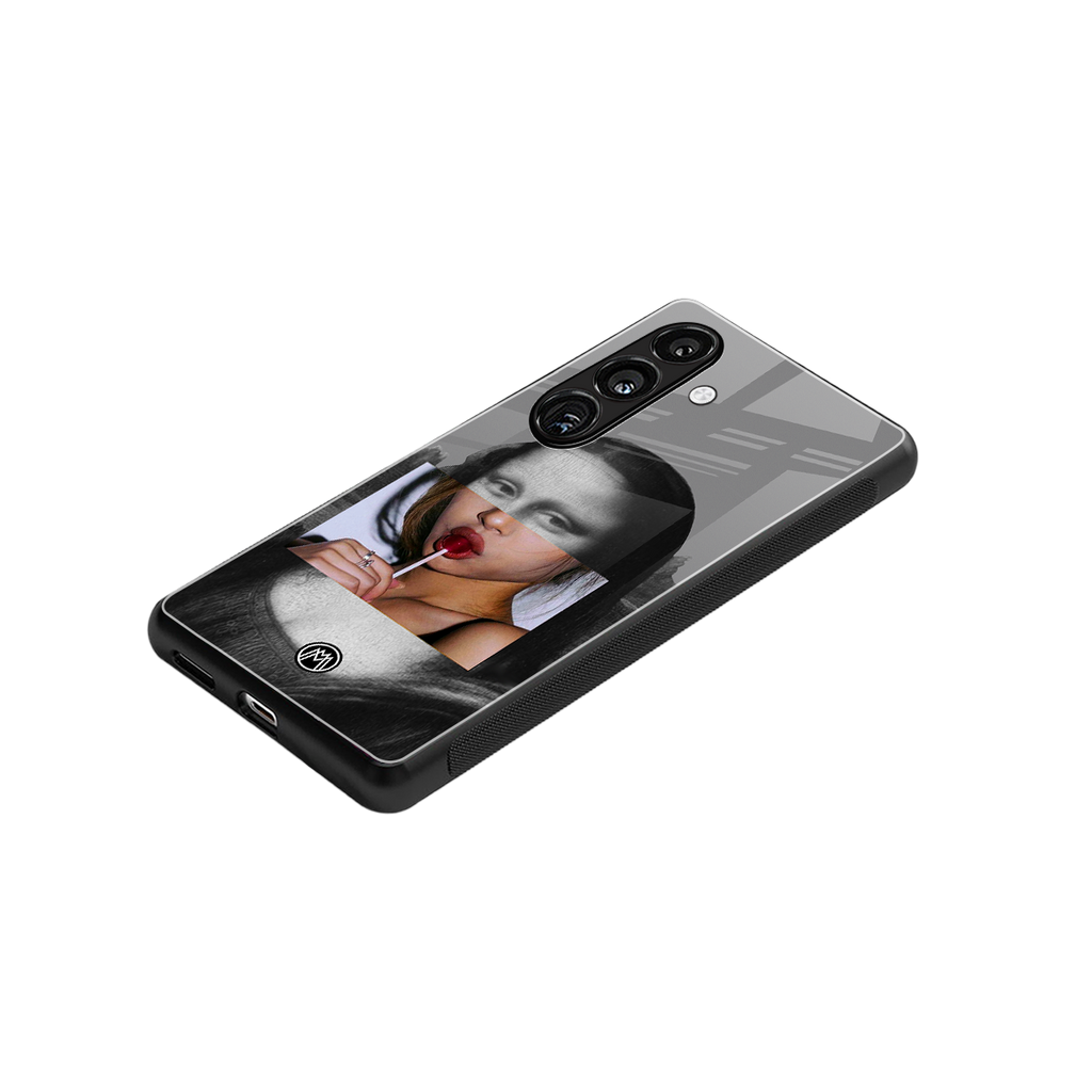 la mona lisa back phone cover | glass case for samsung galaxy s23 plus