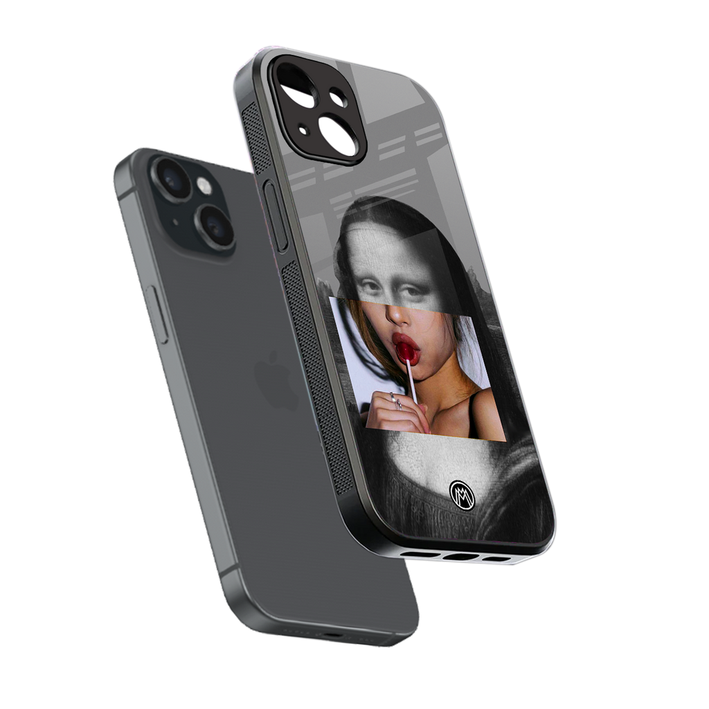 la mona lisa back phone cover | glass case for iphone 15