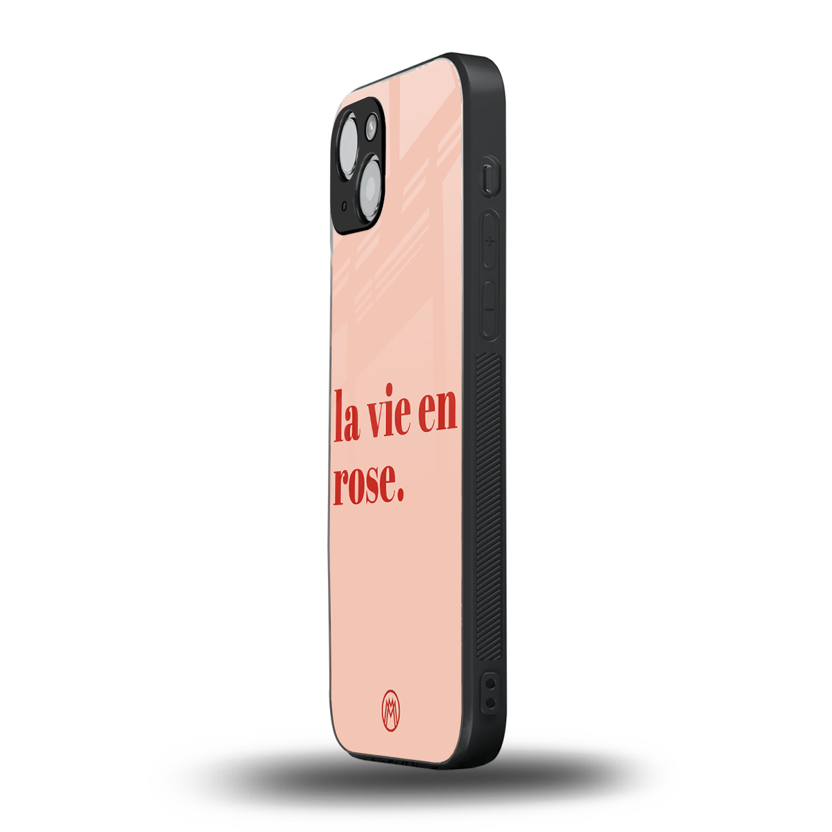 la vie en rose quote back phone cover | glass case for iphone 15 plus