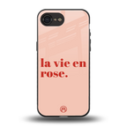 la vie en rose quote back phone cover | glass case for iphone 16e
