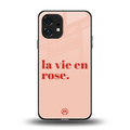 la vie en rose quote back phone cover | glass case for nothing phone 1