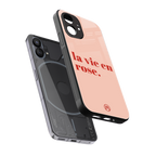 la vie en rose quote back phone cover | glass case for nothing phone 1