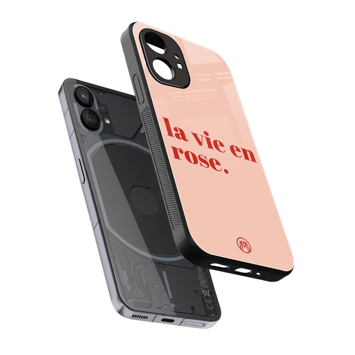 la vie en rose quote back phone cover | glass case for nothing phone 1