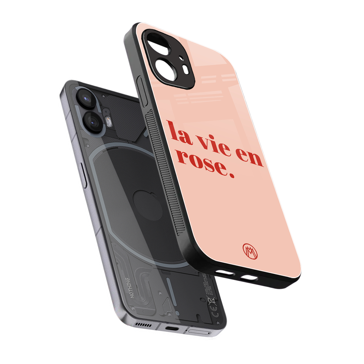 la vie en rose quote back phone cover | glass case for nothing phone 2