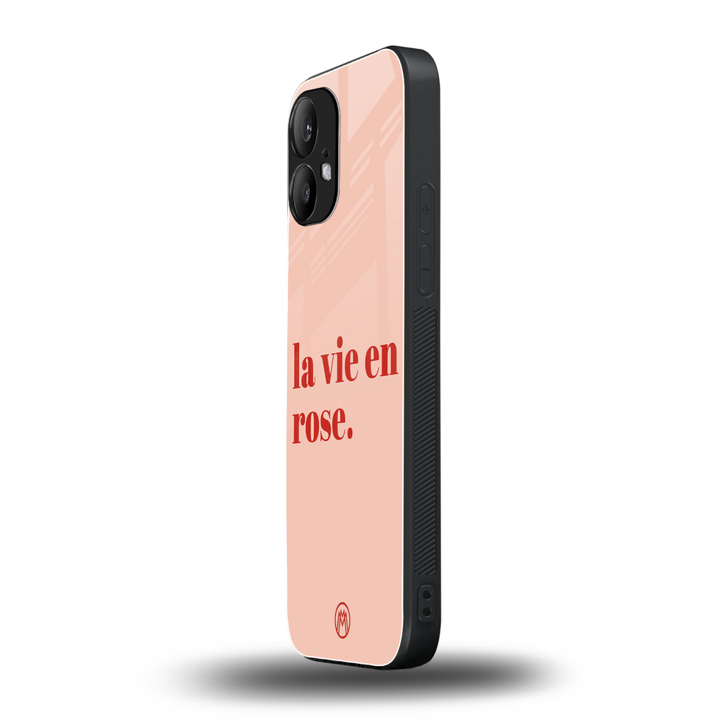 la vie en rose quote back phone cover | glass case for nothing phone 2
