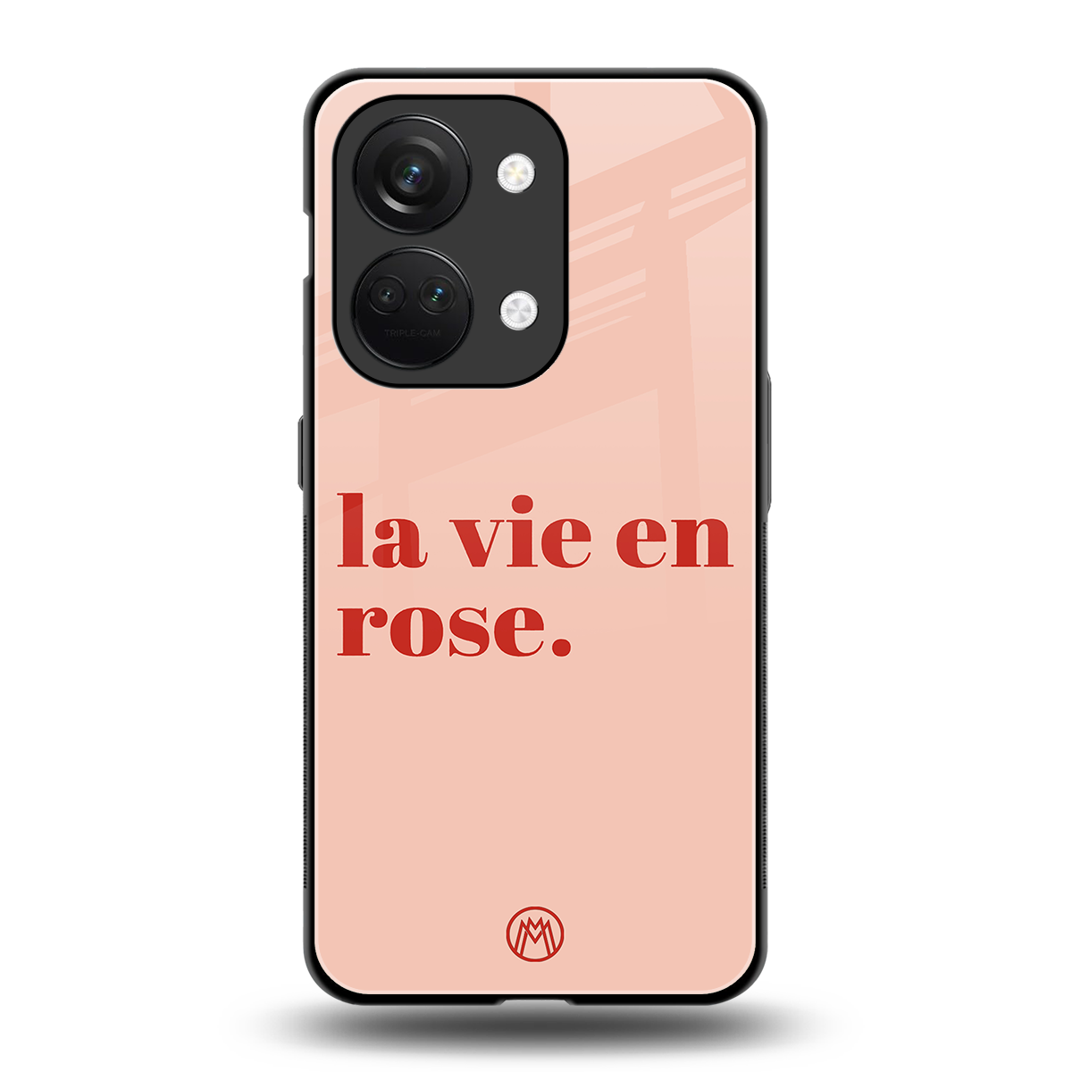 la vie en rose quote back phone cover | glass case for oneplus nord 3