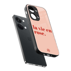 la vie en rose quote back phone cover | glass case for oneplus nord 3