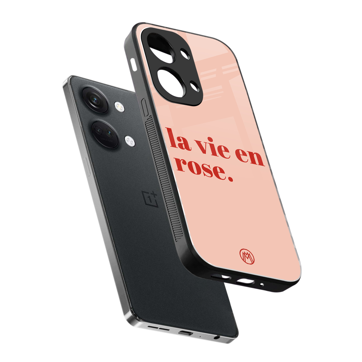 la vie en rose quote back phone cover | glass case for oneplus nord 3