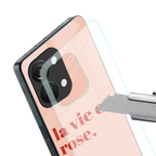 la vie en rose quote back phone cover | glass case for oneplus nord 3