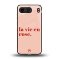 la vie en rose quote back phone cover | glass case for oneplus nord 4