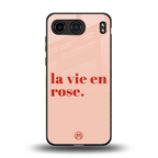 la vie en rose quote back phone cover | glass case for oneplus nord 4