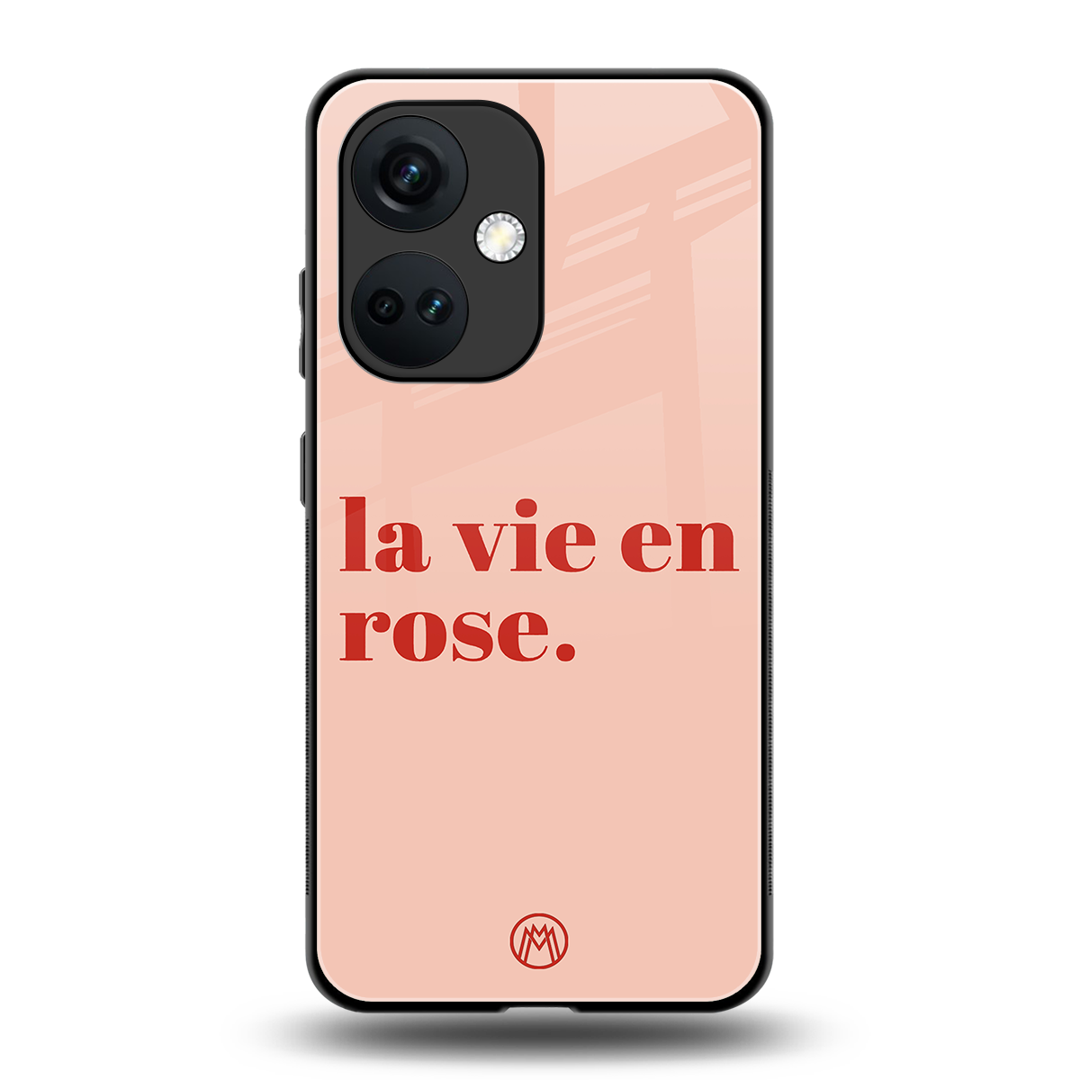 la vie en rose quote back phone cover | glass case for oneplus nord ce 3