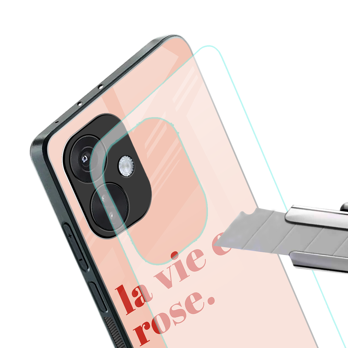 la vie en rose quote back phone cover | glass case for oneplus nord ce 3