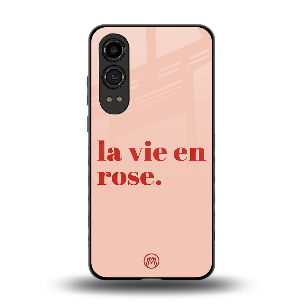 la vie en rose quote back phone cover | glass case for oneplus nord ce 4 lite