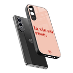 la vie en rose quote back phone cover | glass case for oneplus nord ce 4 lite