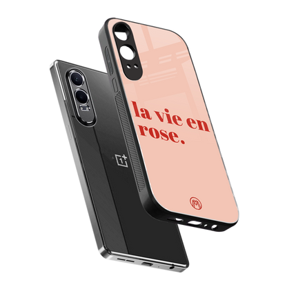 la vie en rose quote back phone cover | glass case for oneplus nord ce 4 lite