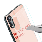 la vie en rose quote back phone cover | glass case for oneplus nord ce 4 lite