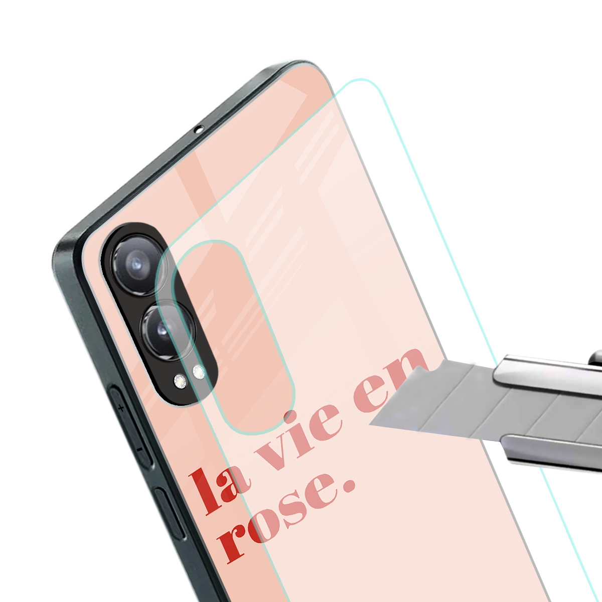 la vie en rose quote back phone cover | glass case for oneplus nord ce 4 lite