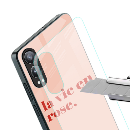 la vie en rose quote back phone cover | glass case for oneplus nord ce 4 lite