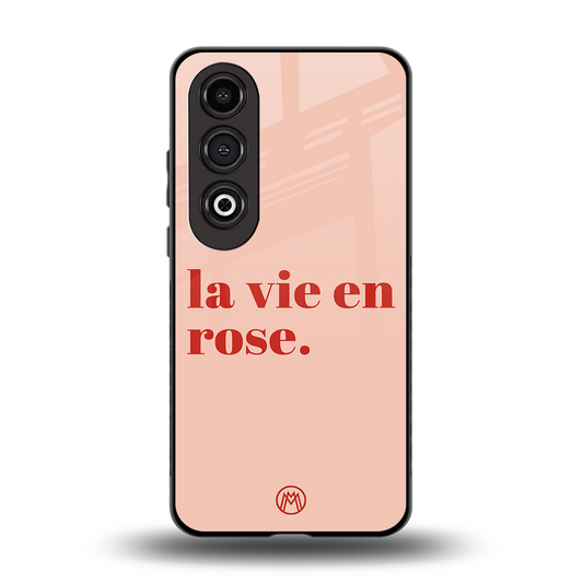 la vie en rose quote back phone cover | glass case for oneplus nord ce 4
