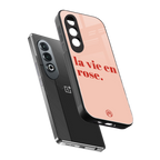 la vie en rose quote back phone cover | glass case for oneplus nord ce 4