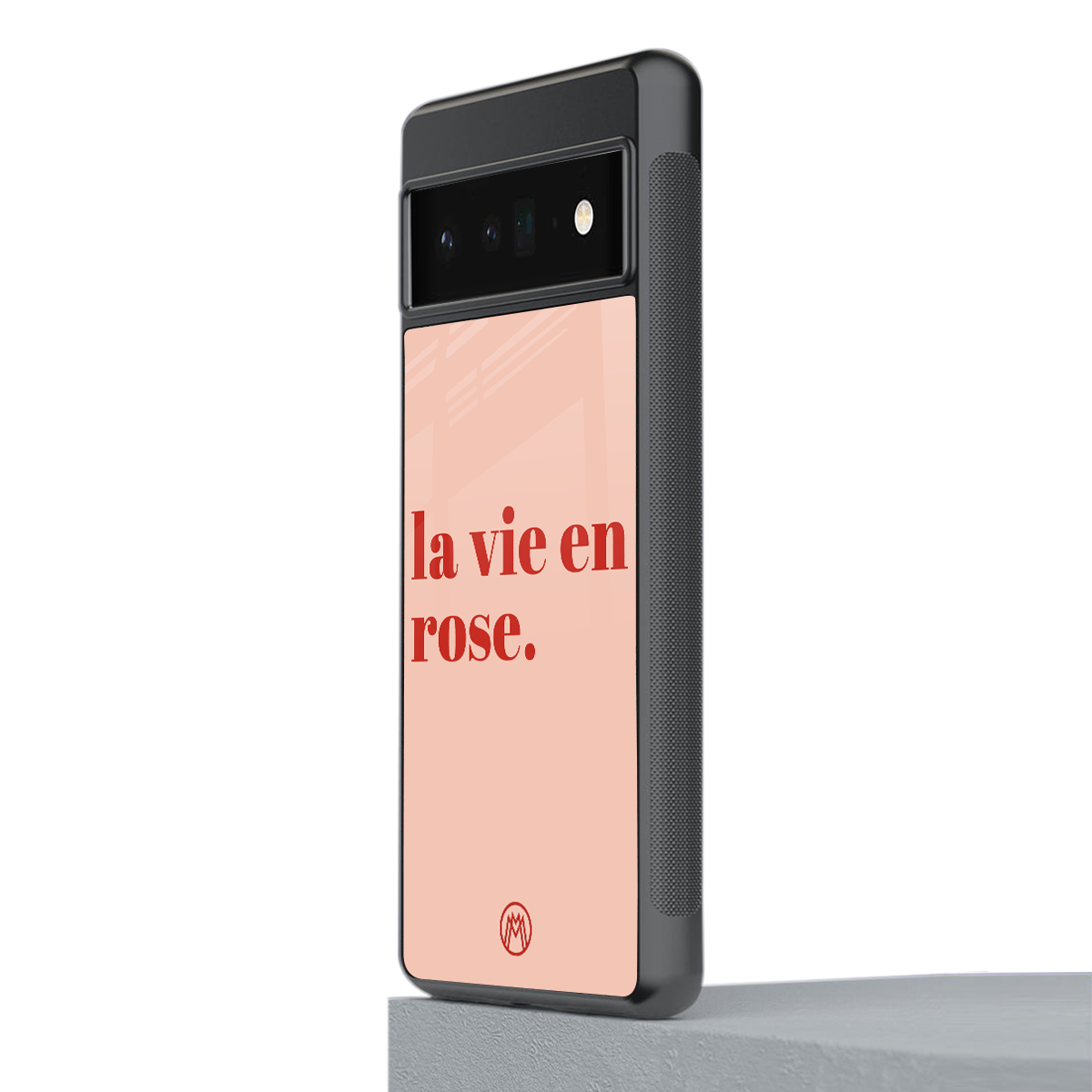 la vie en rose quote back phone cover | glass case for google pixel 6 pro