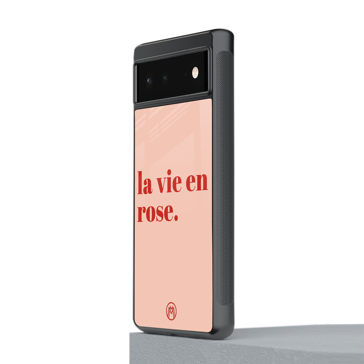 la vie en rose quote back phone cover | glass case for google pixel 6