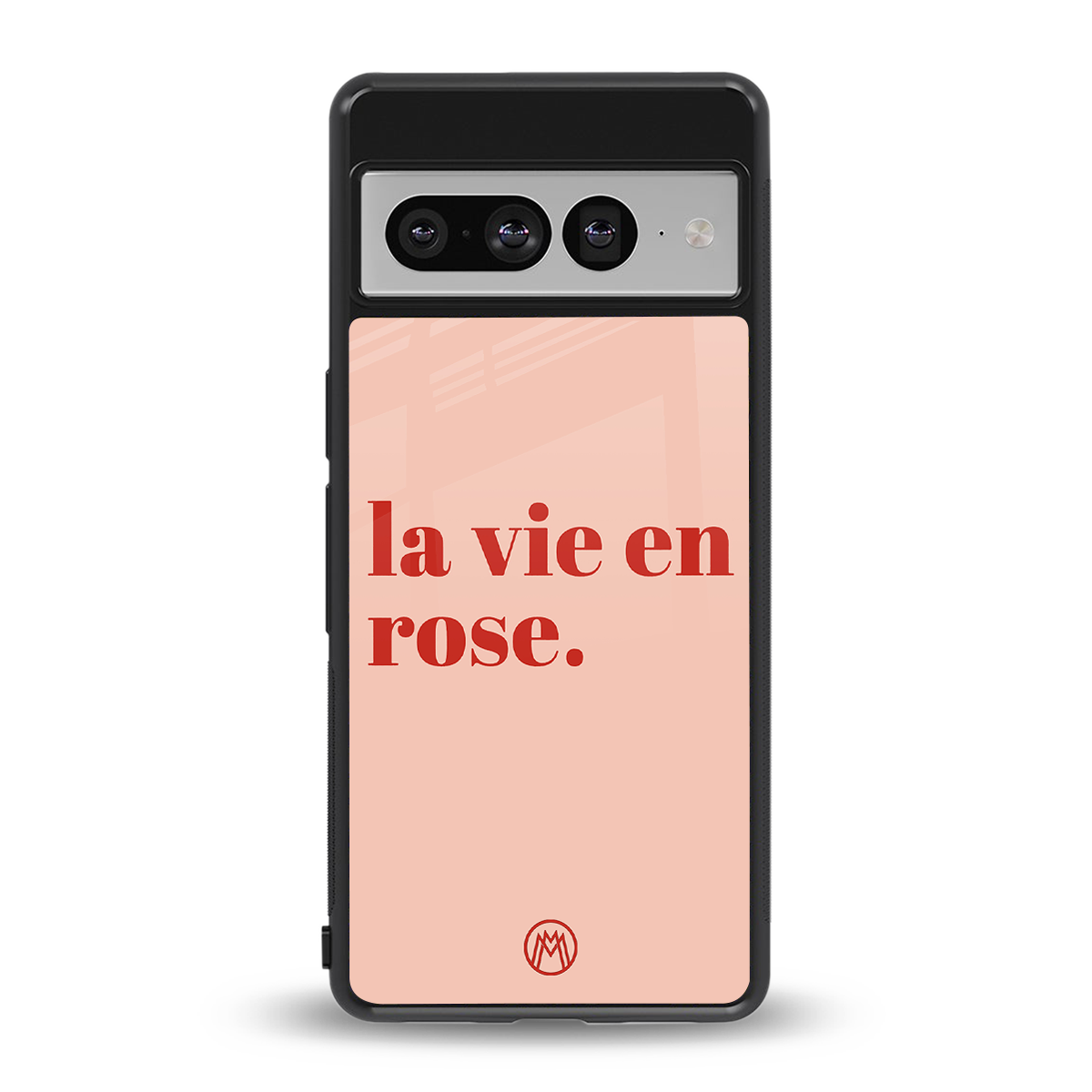 la vie en rose quote back phone cover | glass case for google pixel 7 pro