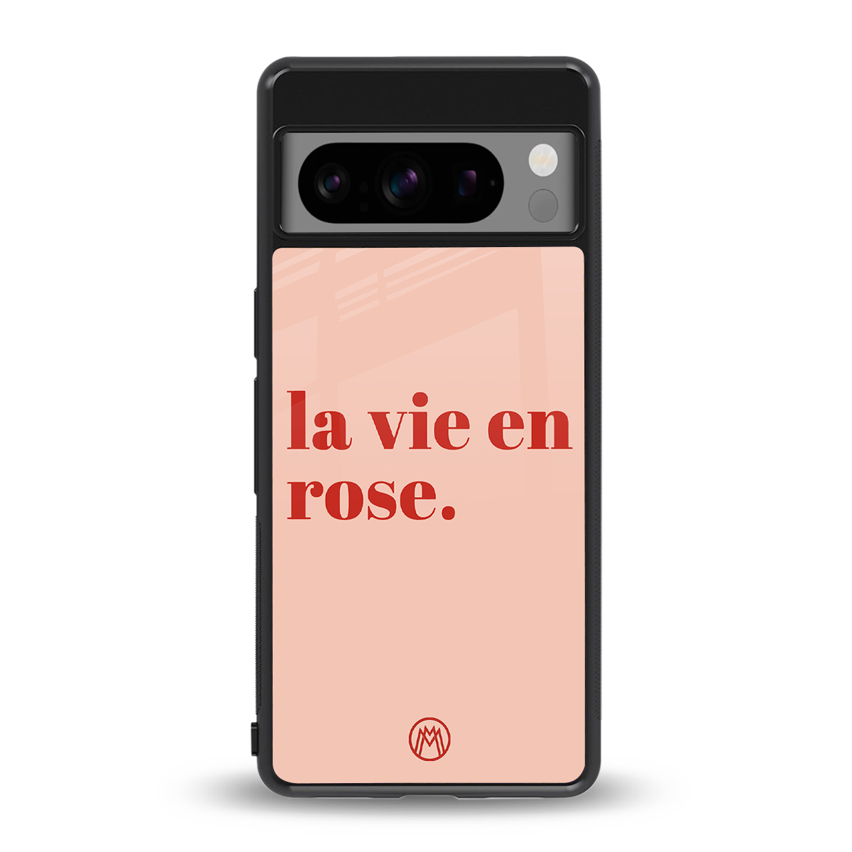 la vie en rose quote back phone cover | glass case for google pixel 8 pro