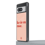 la vie en rose quote back phone cover | glass case for Google Pixel 8