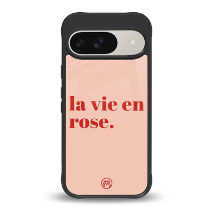 la vie en rose quote back phone cover | glass case for google pixel 9