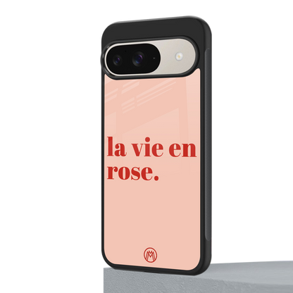 la vie en rose quote back phone cover | glass case for google pixel 9