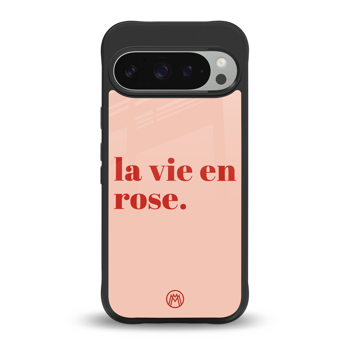 la vie en rose quote back phone cover | glass case for google pixel 9 pro xl