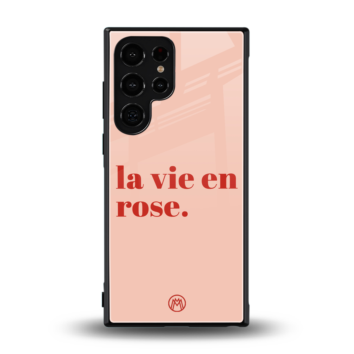 la vie en rose quote back phone cover | glass case for samsung galaxy s23 ultra