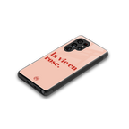 la vie en rose quote back phone cover | glass case for samsung galaxy s25 ultra