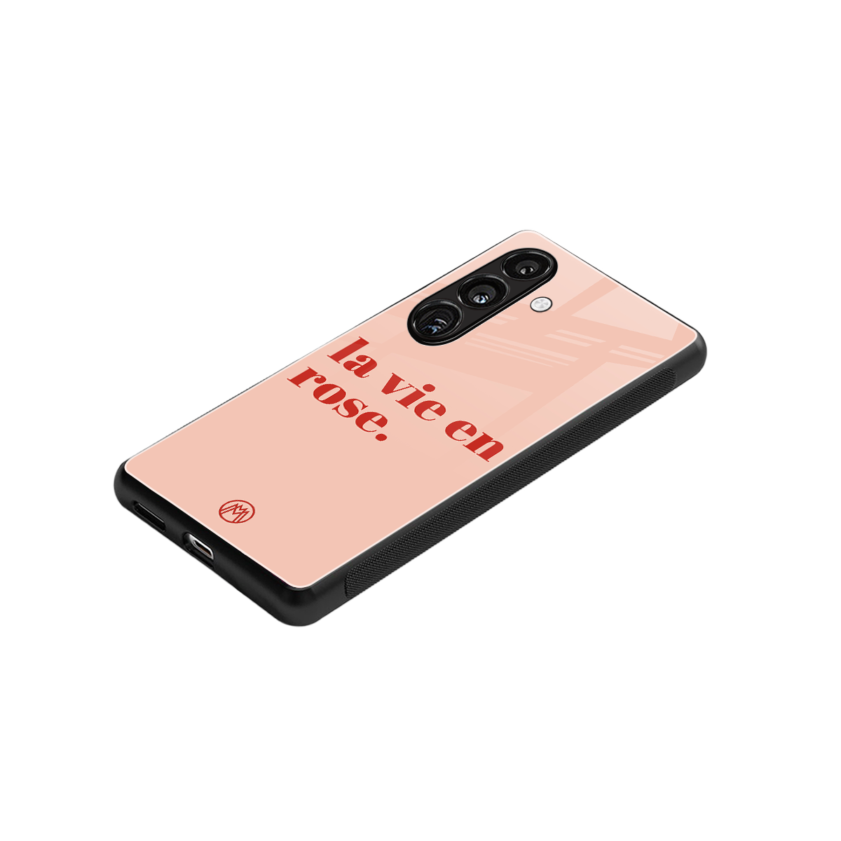 la vie en rose quote back phone cover | glass case for samsung galaxy s23 plus