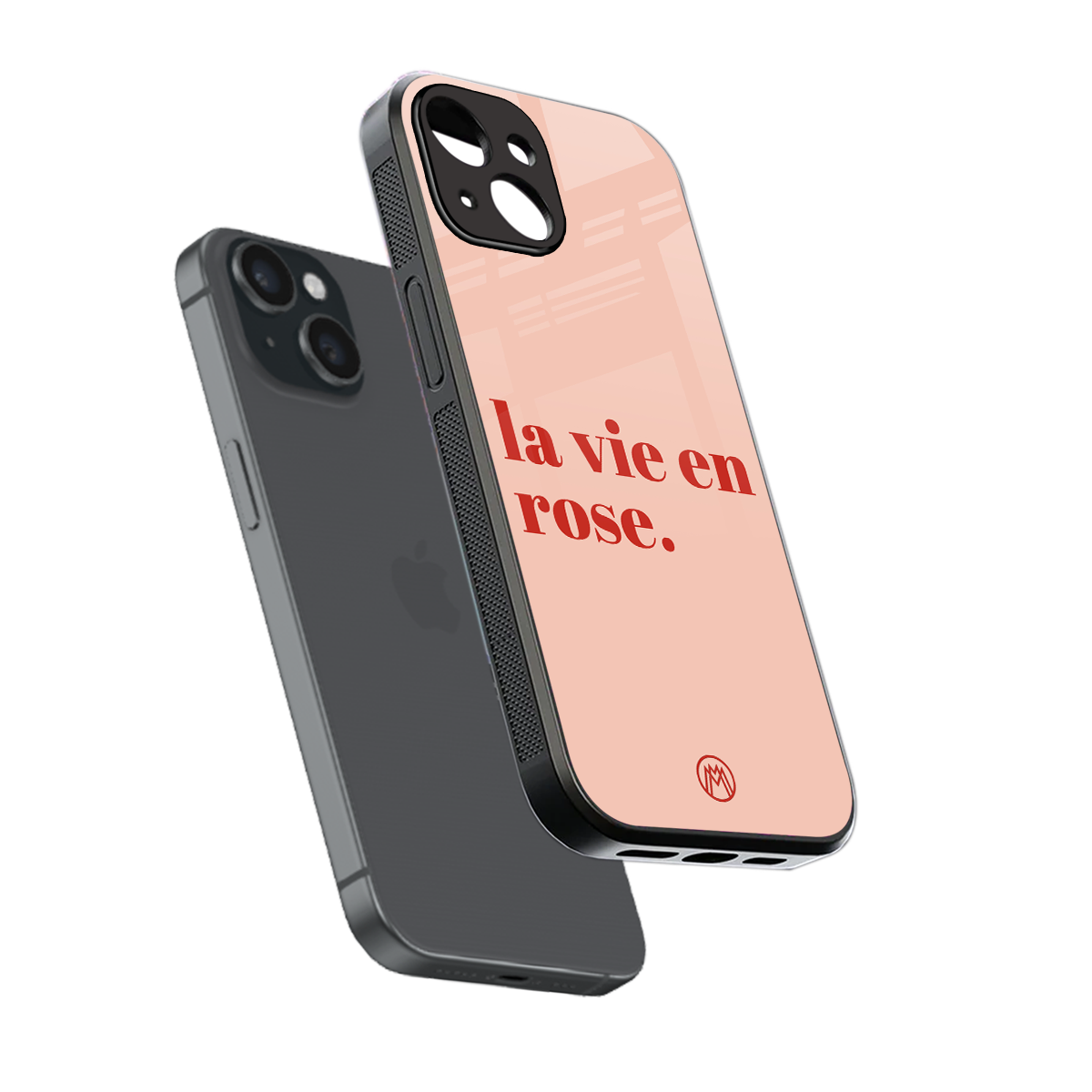 la vie en rose quote back phone cover | glass case for iphone 14