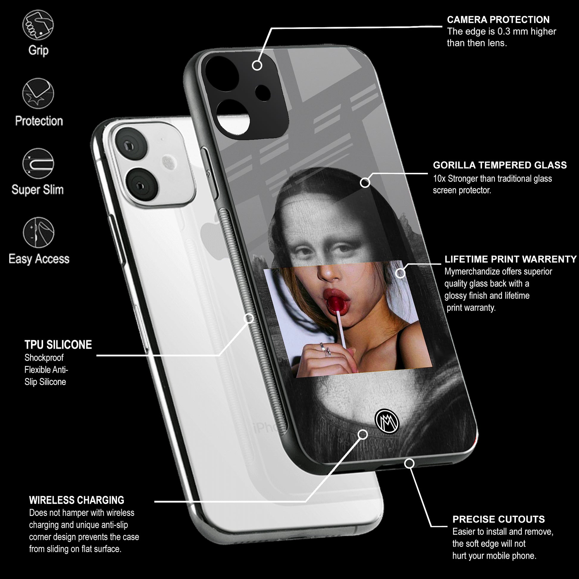 Mobile Phone Cover | Glass Back Case