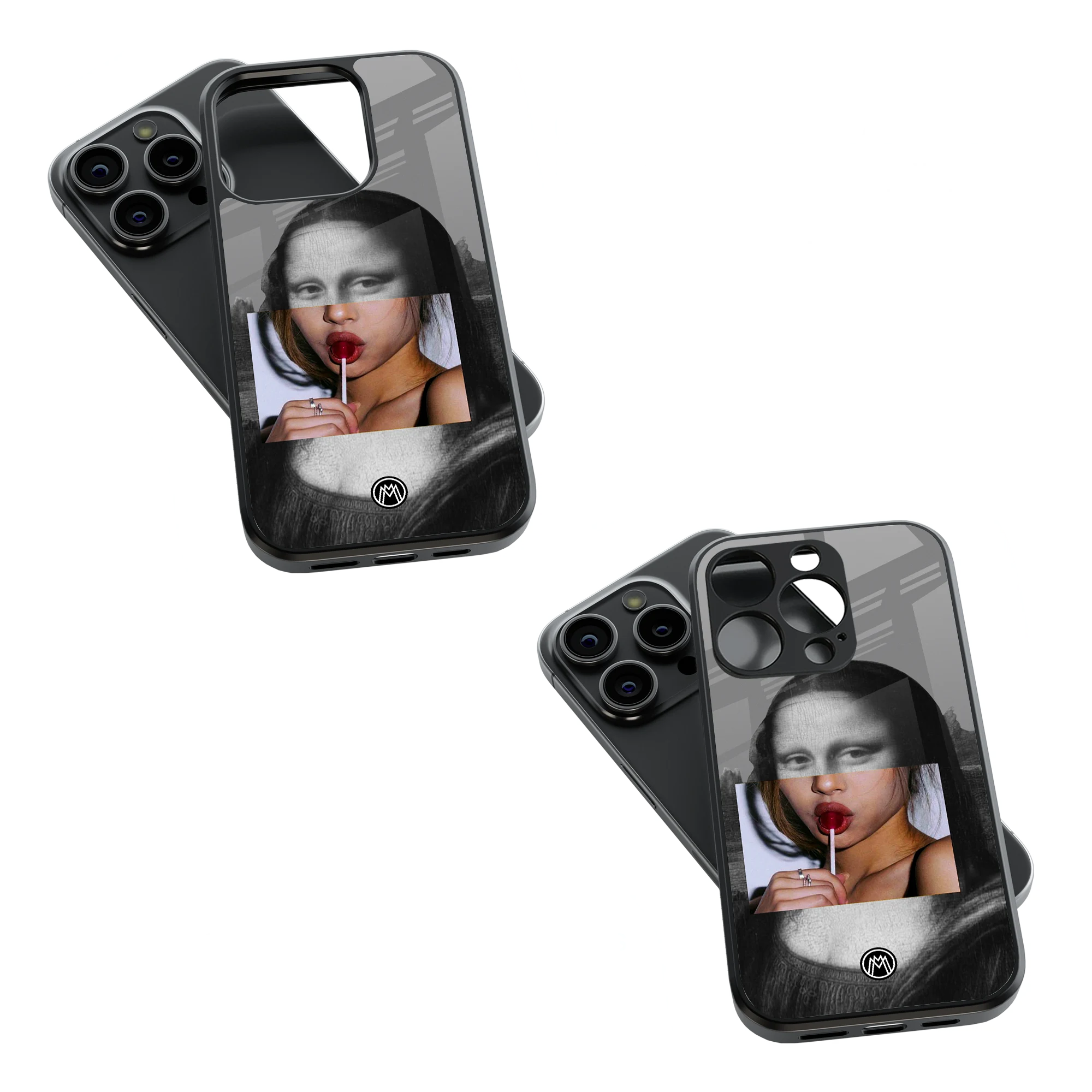 Trendy Glass Back Mobile Case for iPhone, Samsung, Redmi, OnePlus, Google Pixel, Motorola