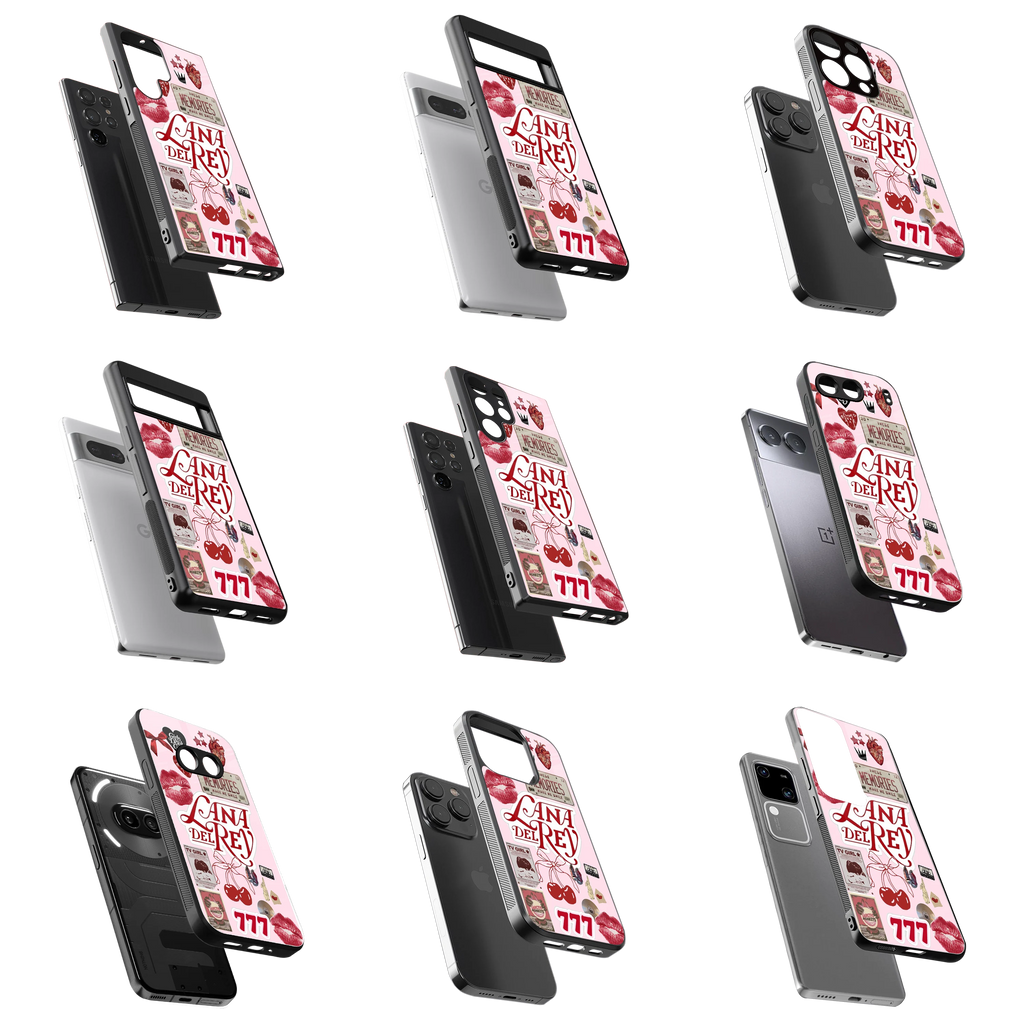 Durable Glass Back Mobile Case for iPhone, Samsung, OnePlus, Google Pixel, Redmi, Vivo, Oppo