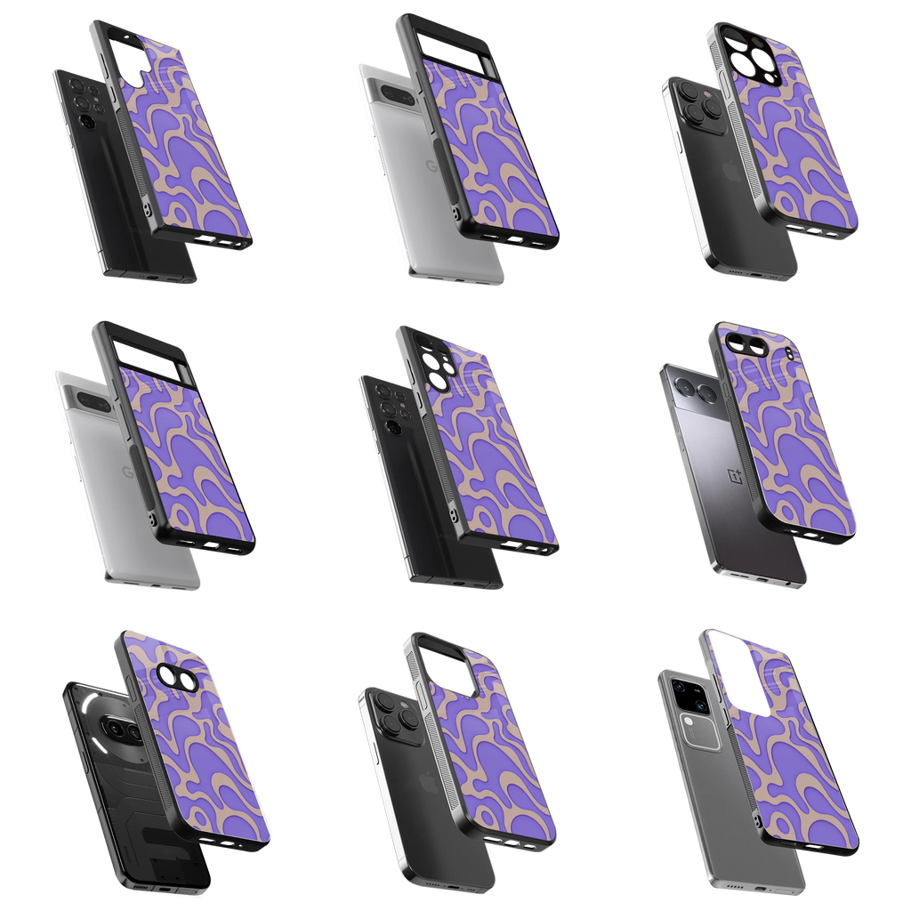 Durable Glass Back Mobile Case for iPhone, Samsung, OnePlus, Google Pixel, Redmi, Vivo, Oppo