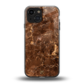 lavish brown marble back phone cover | glass case for iphone 13 mini