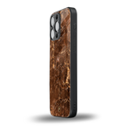 lavish brown marble back phone cover | glass case for iphone 13 pro max