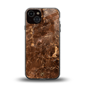 lavish brown marble back phone cover | glass case for iphone 13