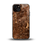 lavish brown marble back phone cover | glass case for iphone 13