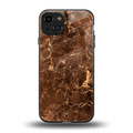 lavish brown marble back phone cover | glass case for iphone 15