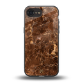 lavish brown marble back phone cover | glass case for iphone 16e