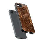 lavish brown marble back phone cover | glass case for iphone 16e